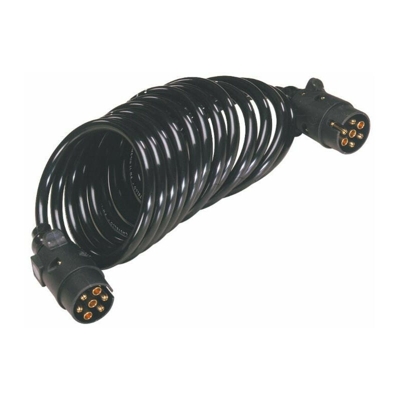 Prolunga a spirale di 3,5 metri con connettori in PVC a 7 poli da 12 V - LEM SELECT