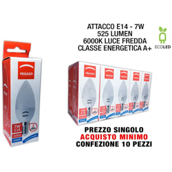 Bighouse It - LAMPADA ECOLED CANDELA E14 7W 6000K PN-012 características