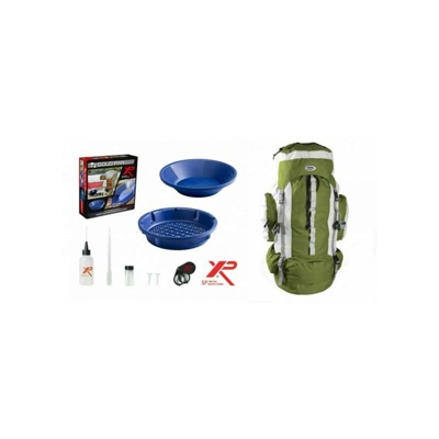 Xplorer xp kit gold pan starter batee batea setaccio ricerca oro + zaino