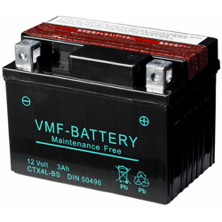 Batteria Liquifix 12 V 3 Ah MF YTX4L-BS - Vmf Powersport características