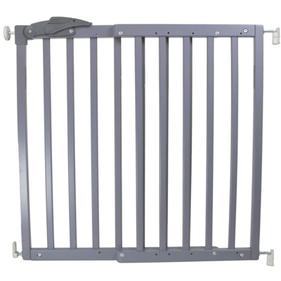 Cancelletto Sicurezza Oslo 71-102cm Legno Grigio 64635 - A3 Baby&kids - A3 BABY & KIDS