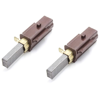 vhbw 2x Spazzole al Carbone per Motore 6,3mm x 11mm x 33mm con Attacco per aspirapolvere Miele S230i, S231, S231i, S275i