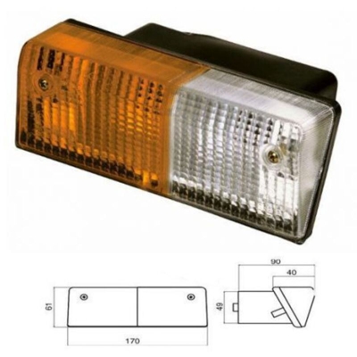 Faro Fanale Anteriore Trattore Fiat Sx 5124109 4999859 (20368) - AMA