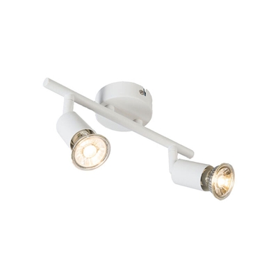 QAZQA Faretto jeany - Moderno - Metallo - Bianco - Oblungo Max. 2 x Watt