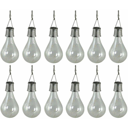 Luci LED Solari per Feste in Giardino 12 pz Trasparente 95220 - Luxform precio