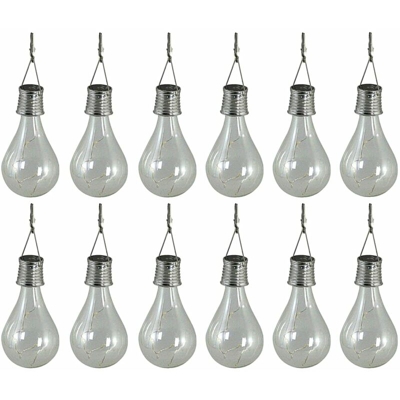 Luci LED Solari per Feste in Giardino 12 pz Trasparente 95220 - Luxform