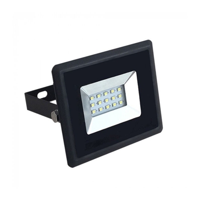 V-tac - faro led ultrasottile 10 watt 110° 20000 ore 220-240 volt A+ CE IP65 blu esterno nero tec 644853
