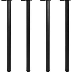 Vidaxl - Set 4 gambe nere per tavolo regolabili in altezza 1100 mm precio