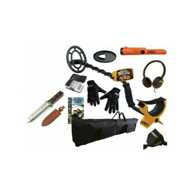 Garrett ace 300i 55° anniversario pro-pointer at borsa guanti all black paletta