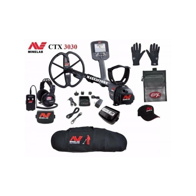 Metal detector minelab ctx 3030 subacqueo 3 m + borsa sacca guanti sub cappello