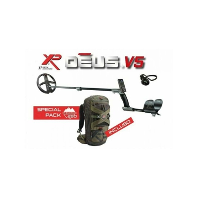 Xp xplorer metal detector deus - piastra 11 x35 -telecomando rc - ws4 - zaino