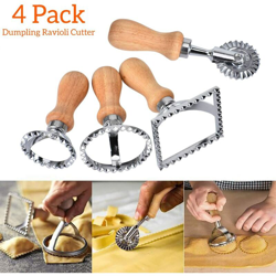 Formina per biscotti, formina per biscotti per bambini, formina per biscotti da 4 pezzi, formina per ravioli tonda e quadrata in alluminio - LANGRAY características