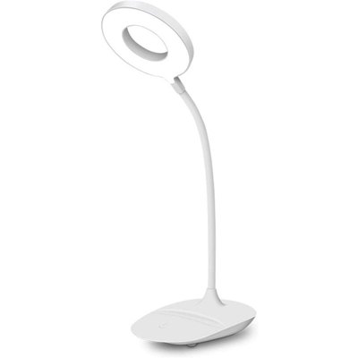 Lampada da tavolo a LED (supporto per cellulare), connessione di ricarica USB, lampade da tavolo user-friendly con luce notturna, pieghevole e