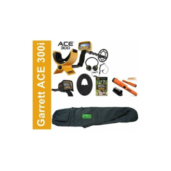 Nuovo metal detector garrett ace 300i cuffie piastra pinpointer at borsa características