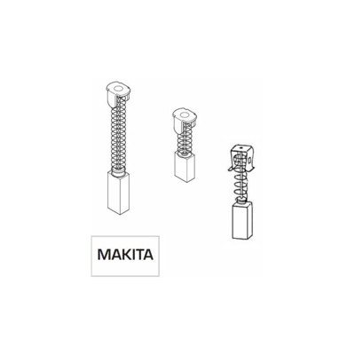 Coppia Spazzole Spazzola A Carboncino Ricambio Per Utensili Makita 65X135X16 Pz.2 (13713) - MARCA