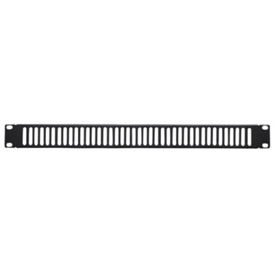 Pannello di Chiusura Ventilato 1U Nero per Rack Audio Video - Techly Professional
