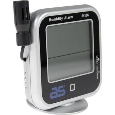 As-schwabe - AS – Schwabe igrometro, Misuratore di umidità digitale con termometro, misurazione di temperatura, umidità e punto di rugiada, 1 pezzo,