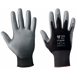 337062 GUANTI NYLON 885 GUANTO DA LAVORO IN NYLON / POLIURETANO-M / 8 M / 8 - Neri características