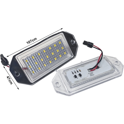 LEDLUX LE5908 Kit Luci Targa Led Ford Mondeo MKIII 2000-2007 107X47mm Canbus Bianco 12V 5W - CARALL