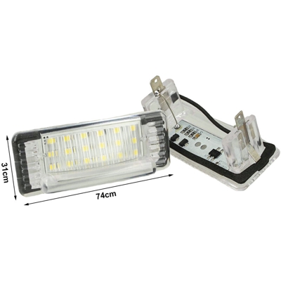 Kit Luci Targa Led Per Mercedes Benz Sprinter Dodge OEM 9018200156 Canbus Bianco 12V 5W - CARALL