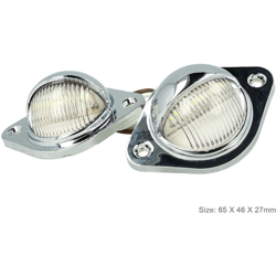 Kit Luci Targa Ingombro Laterale 24V 12V Bianco Freddo Per Furgone Camper Rimorchio Caravan Camion Trattore Autocarro - CARALL precio