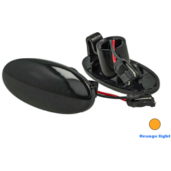 Kit Freccia Laterale a Led Side Marker Lente Nero Fume Luce Arancione Per Nissan Qashqai Micra X-Trail Cube Evalia Leaf Note NP300 NV200 Renault en oferta