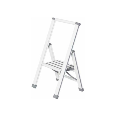 Scaletta pieghevole aluminio 1 gradino bianca - Wenko