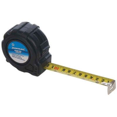 Flessometro robusta 5 m x 25 mm - Silverline