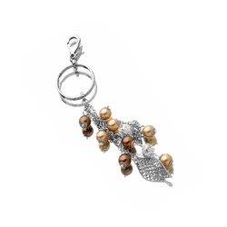 Ottaviani By Homemania - Portachiavi Pearl - Gioiello - da Donna - Argento in Acciaio, Perle, Strass, 3 x 16 cm características
