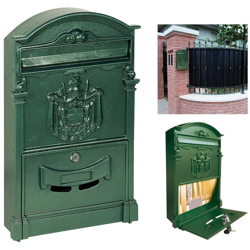 Store Ingross - Cassetta postale regia residence colore verde in alluminio cassetta per lettere en oferta