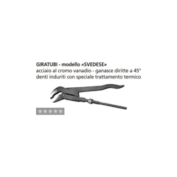 Oreca-Giratubi Modello Svedese Ganasce Diritte A 45° Per Tubi Fino Ad 1.1/2' precio