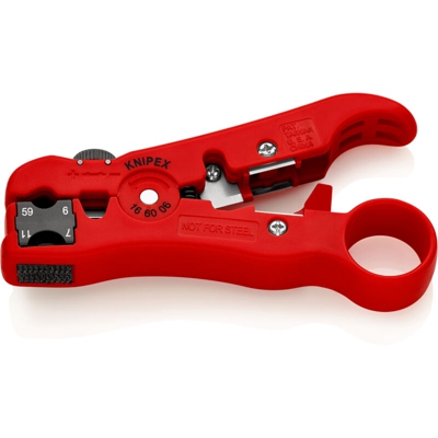 Knipex Utensile spelacavi per cavi coassiali e cavi di trasmissione dati 125 mm - 16 60 06 SB