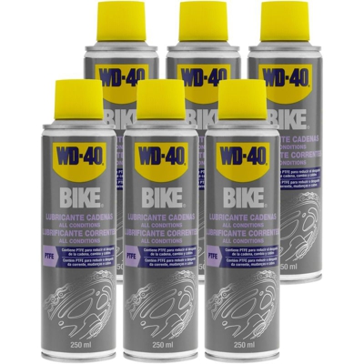 Lubrificante per catene BIKE All Conditions 250 ml (scatola da 6 unità) - Wd-40