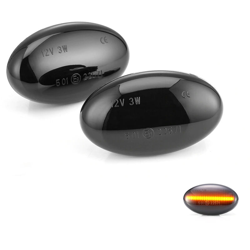 Kit Freccia Laterale a Led Side Marker Lente Nero Fume Luce Arancione Per Mercedes Benz Viano Vito W639 Classe A W168 - CARALL precio