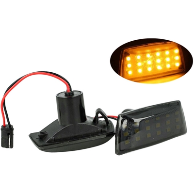 Kit Freccia Laterale a Led Side Marker Lente Nero Fume Luce Arancione Per Opel Vauxhall Adam Astra H J D Insignia Meriva B Zafira Chevrolet Cruze