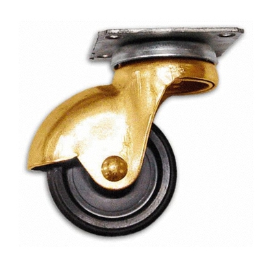 Cebora - Ruota in Nylon con Piastra Girevole Ottonata P1 ? 40 mm Portata 12Kg