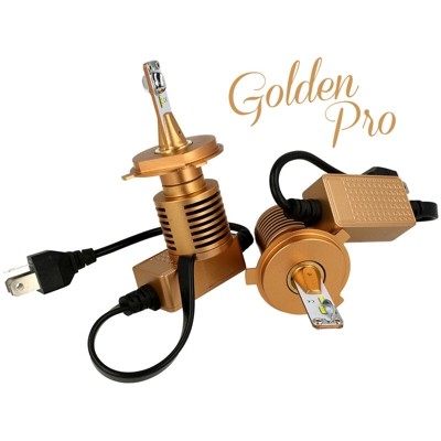 Kit Full Led Canbus Golden Pro H4 25W 12V 4000 lm Super Slim Facile Da Installare Raffredamento Ventola - CARALL