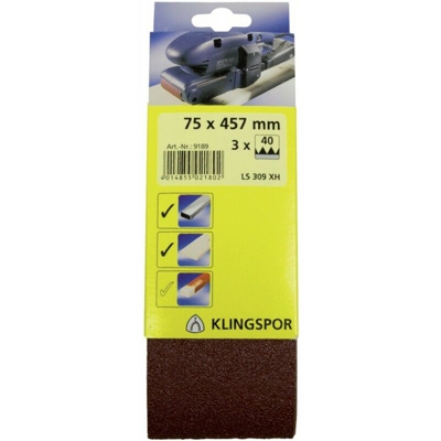 Carteggiatura Banda 75X457 / Grain -40 - Klingspor