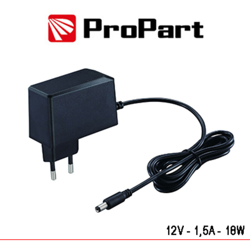 Propart - alimentatore universale tensione costante 1.5A 18 watt 220-240 volt CE IP20 nero lif pea16v12v15a en oferta