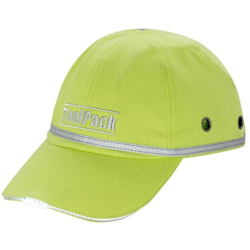 Toolpack Cappello Protettivo da Lavoro con Luce LED Verde Lime precio