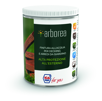 Finitura all'Acqua per Decking e Arredi da Giardino-NEUTRO OPACO-2,5 L - ICA FOR YOU