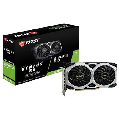 GeForce GTX 1660 Ti Ventus XS 6G OC 6 GB GDDR6 Pci-E 3 x DisplayPort / 1 x HDMI