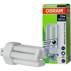 Lampada a risparmio energetico Classe energetica: A (A++ - E) Dulux 4050300446967 GX24Q-1 Potenza: 13 W Bianco - Osram en oferta