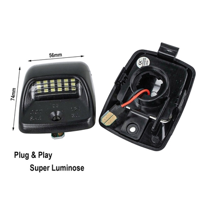 Kit Luci Targa Led Toyota Tacoma 2005-2015 Tundra 2000-2013 Canbus Bianco 6000K 12V 5W No Errore - CARALL