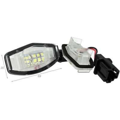 Kit Luci Targa Led Honda Accord MR-V Pilot Civic MK4 Acura MDX TL ILX OEM 34100S0A013 34106SNBA01 - CARALL
