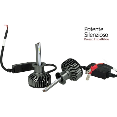 Kit Full Led Cob H1 26W Reale 12V Con Ventola Raffrenddamento Silenziosa Attacco Regolabile 2200 Lumen - CARALL