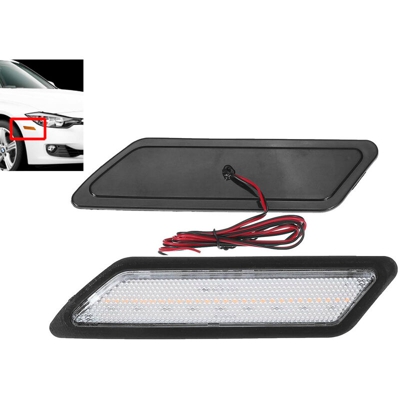 Kit Freccia Laterale a Led Side Marker Lente Trasparente Luce Bianco Per BMW Serie 3 F30 320 328 330 340 335 ActiveHybrid 3 2013-2015 - CARALL