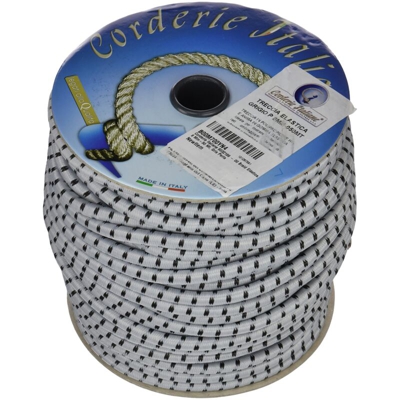 Corderie Italiane 006032199 Treccia Elastica, Grigio Perla, 8 mm, 50 m