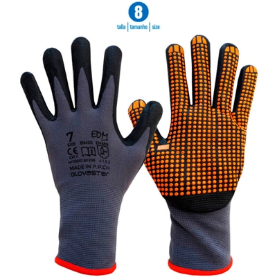 Guanti in nylon EDM Taglia M Nitrile