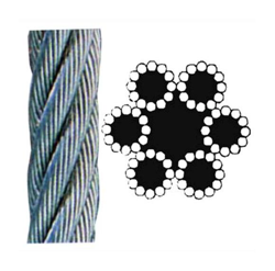 Fune In Acciaio Zincato 72 Fili Commerciale Mt. 100 Dia.Mm. 2 - EAC en oferta